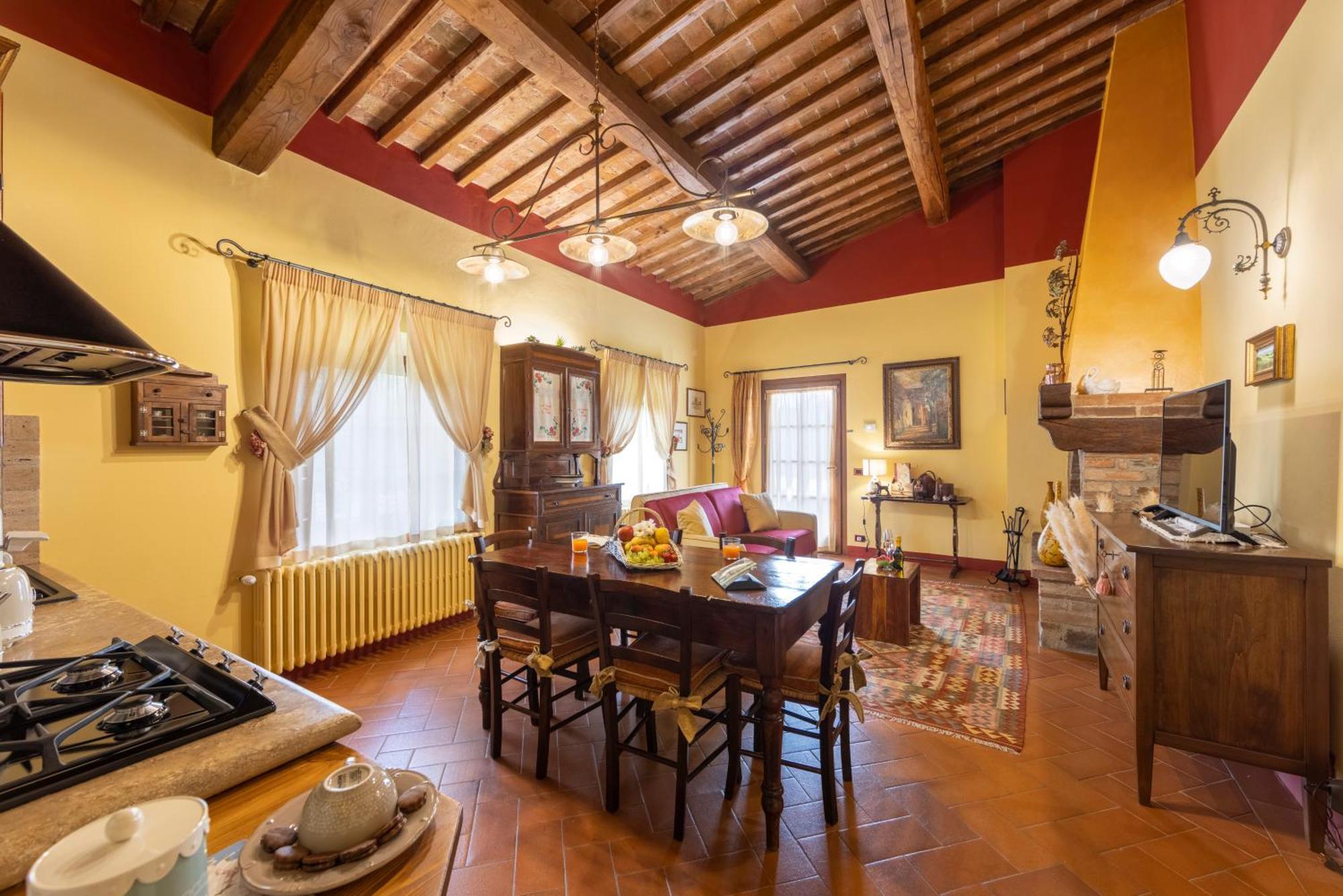 Podere La Casina Country Chic Lejlighed Rigomagno Eksteriør billede