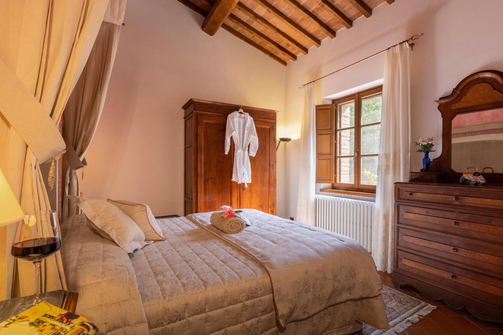 Podere La Casina Country Chic Lejlighed Rigomagno Værelse billede